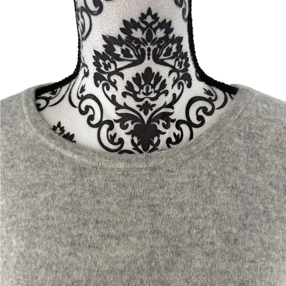 Charter Club 100% Cashmere Heather Gray Luxury Sweater XL Soft Classic Crewneck - Picture 7 of 12